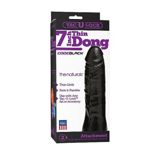 Vac-U-Lock CodeBlack Thin Dong The Naturals 18cm