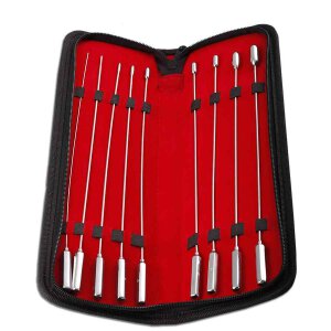 8 Pieces Stainless Steel Rosebud Urethral Sounding Set