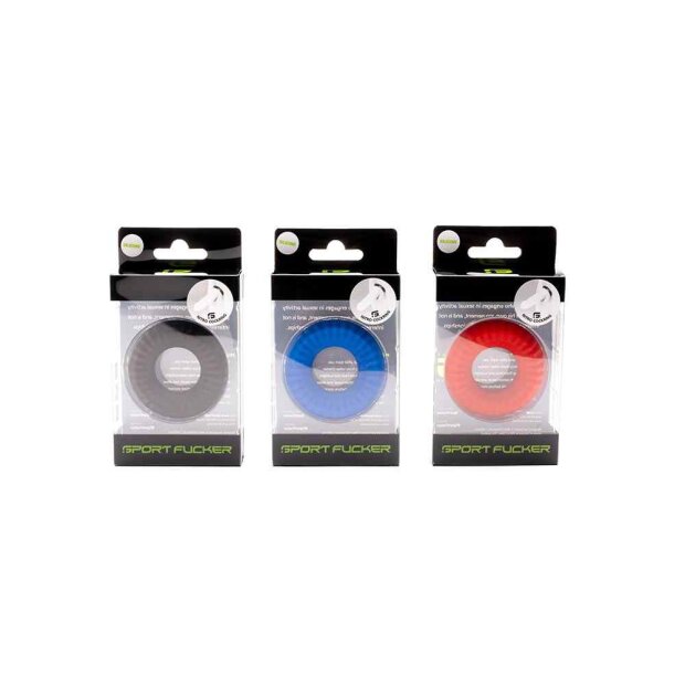 Sport Fucker  Anneau Nitro en silicone liquide Bleu