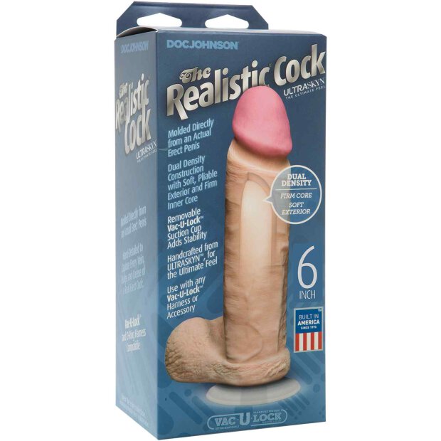 The Realistic Cock UR3 15 cm. (6.00 inch) White