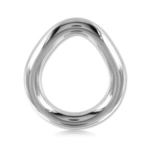 Stainless Steel Flared Cock Ring - Large - 10 mm. Thick...