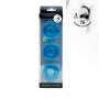 Sport Fucker Cockring en caoutchouc Chubby 3-Pack - Bleu glacier