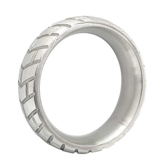 Stainless Steel Tire DoNut Cockring - Large - 40 mm
