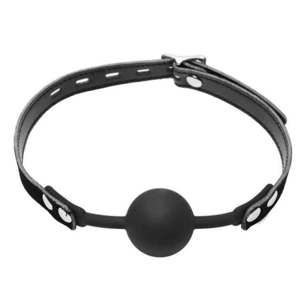 Master Series Premium Hush Locking Silicone Comfort Ball Gag