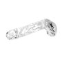 Glass Dildo Clear Penis Round with Balls