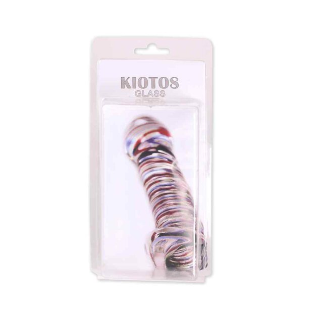 Glass Buttplug Black Tickler
