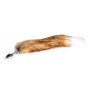 Fox Tail Plug Brown & White Short