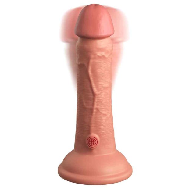 KCE 6 DD Vibrating Cock Tan