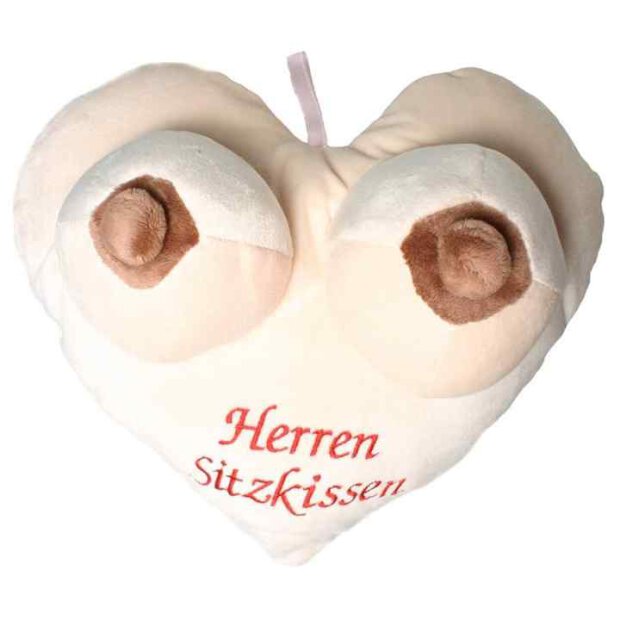 Plush pillow Herren-Sitzkissen with breasts