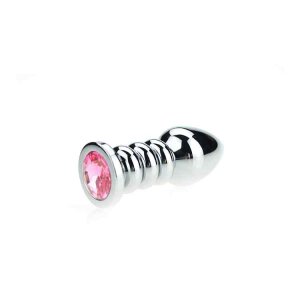 Kiotos - Ribbed Buttplug Pink 3,5 cm