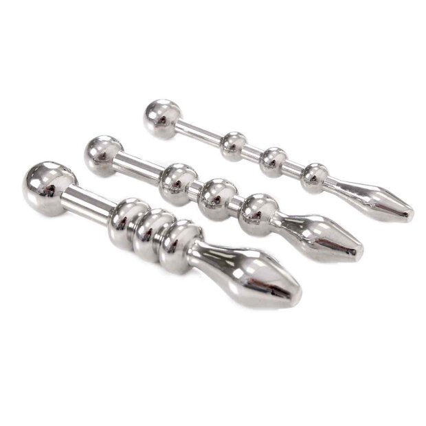 Urethral Trainer Kit 3 Solid Beads Penisplugs