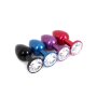 Aluminium Buttplug Blue with Clear Gem