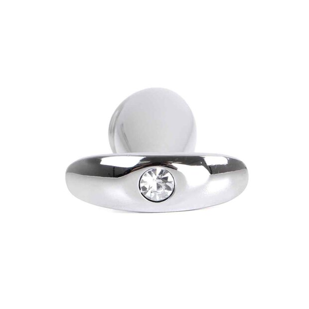 Kiotos - Steel Handle Buttplug Penis with Clear Gem 3 cm