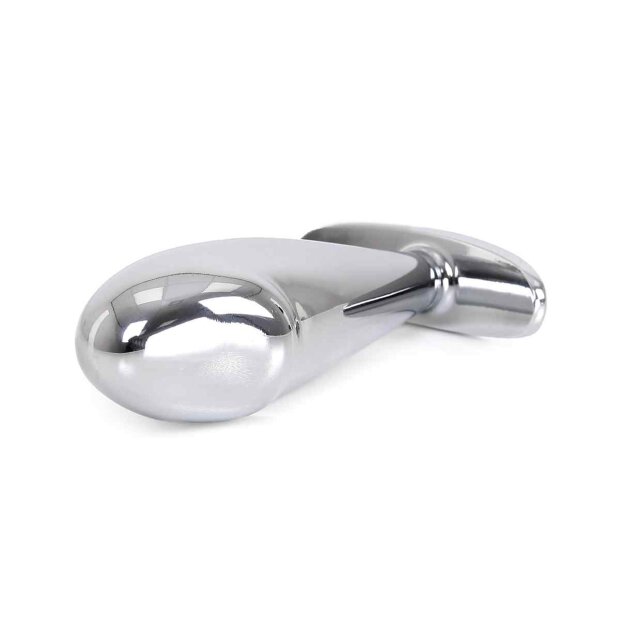 Kiotos - Steel Handle Buttplug Penis with Clear Gem 3 cm