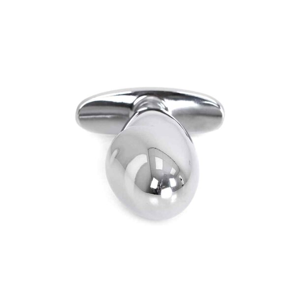 Kiotos - Steel Handle Buttplug Penis with Clear Gem 3 cm