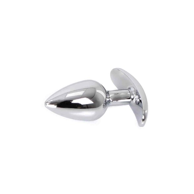Aluminium Handle Buttplug Purple Gem