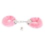 Budget Thin-Metal Pink Plush Handcuffs