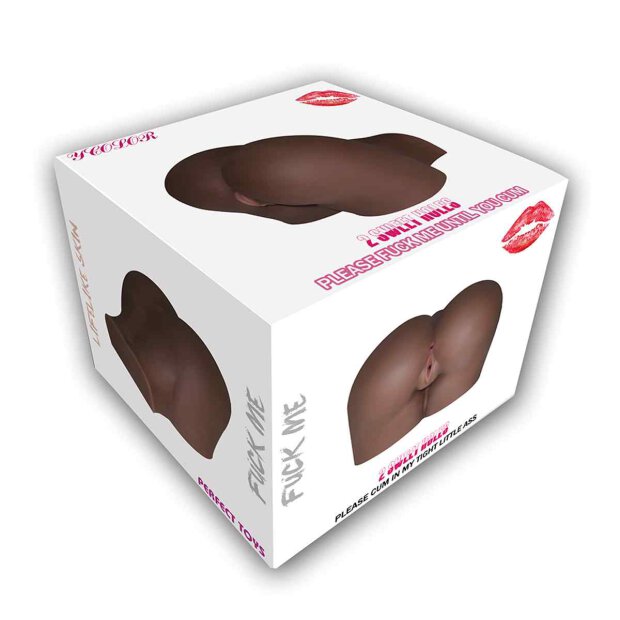 Masturbator Large Black Double Hole (XL)