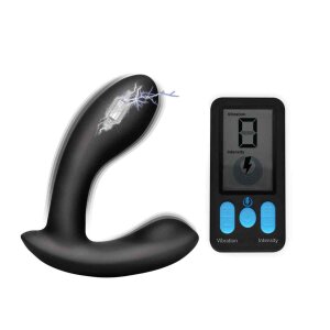 E-Stim Pro Silicone Prostate Vibe w/ Remote