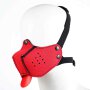 Neoprene Puppy Dog Red Mouth Mask