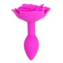 Kiotos - Pink Rose Silicone Anal Plug 3 cm