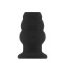 No.50 Medium Hollow Tunnel Butt Plug 4 Inch Black