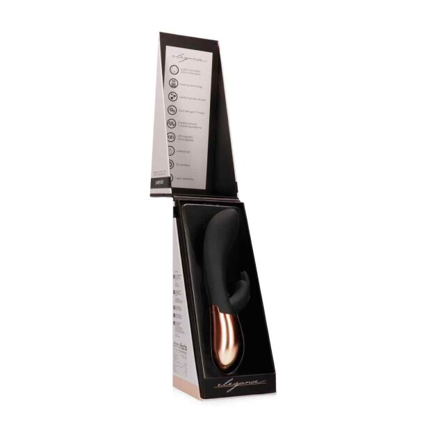 Heating Rabbit Vibrator Opulent Black