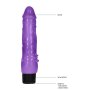 8 Inch Fat Realistic Dildo Vibe Purple