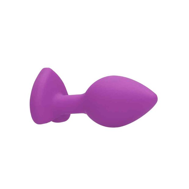 Diamond Heart Butt Plug Regular Purple 2,8 cm
