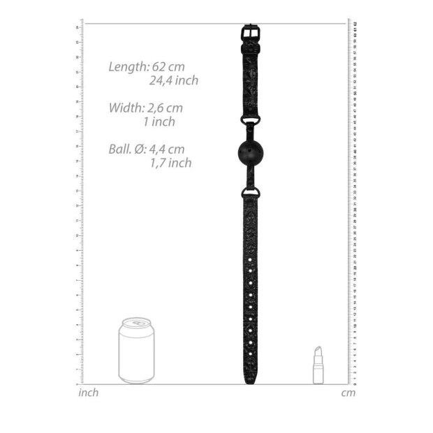 Breathable Luxury Ball Gag Black