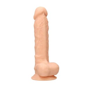 Silicone Dildo With Balls 22,8 cm Flesh