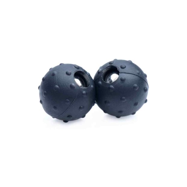 Master Series Dragon Orbs Nubbed Silicone Magnetic Balls - Black