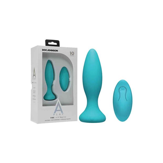 A-Play - Vibe - Beginner Rechargeable Silicone Anal Plug With Remote
