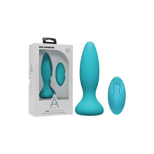 A-Play - Vibe - Adventurous - Rechargeable Silicone Anal Plug With Remote