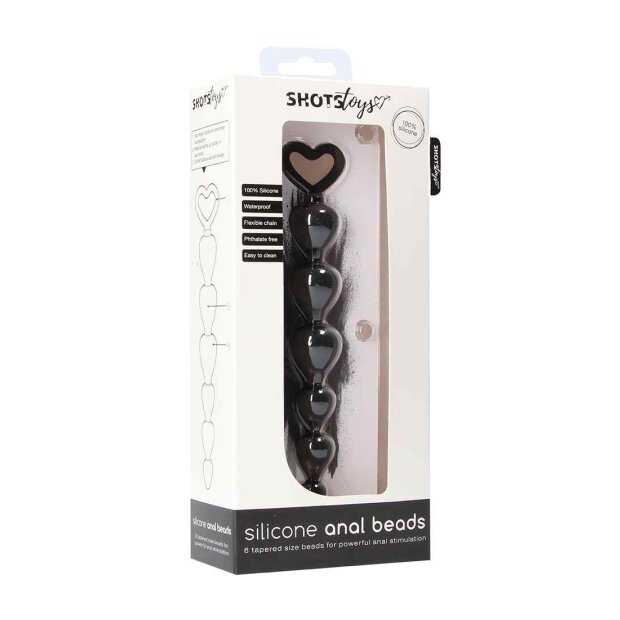 Silicone Anal Beads - Black