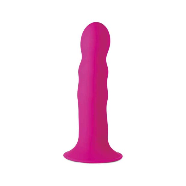 Squeeze-It Squeezable Wavy Dildo - Pink