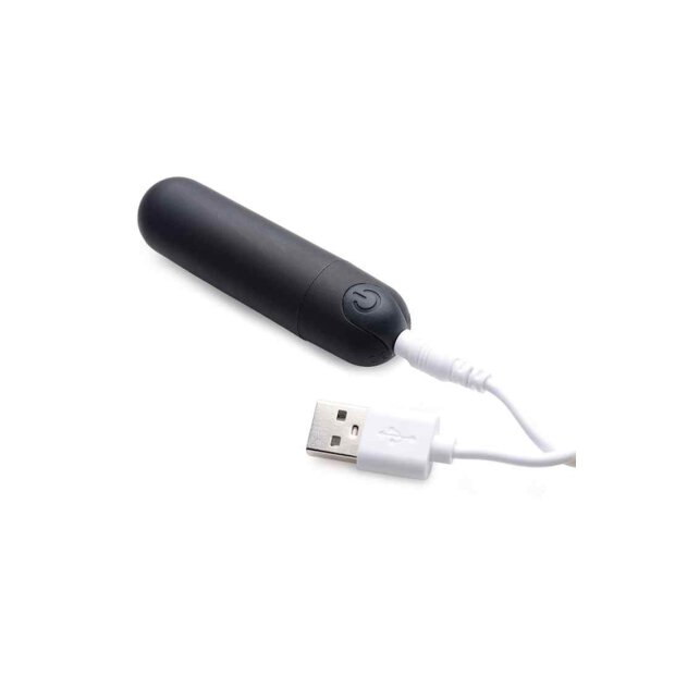 Vibrating Bullet with Remote Control - Black