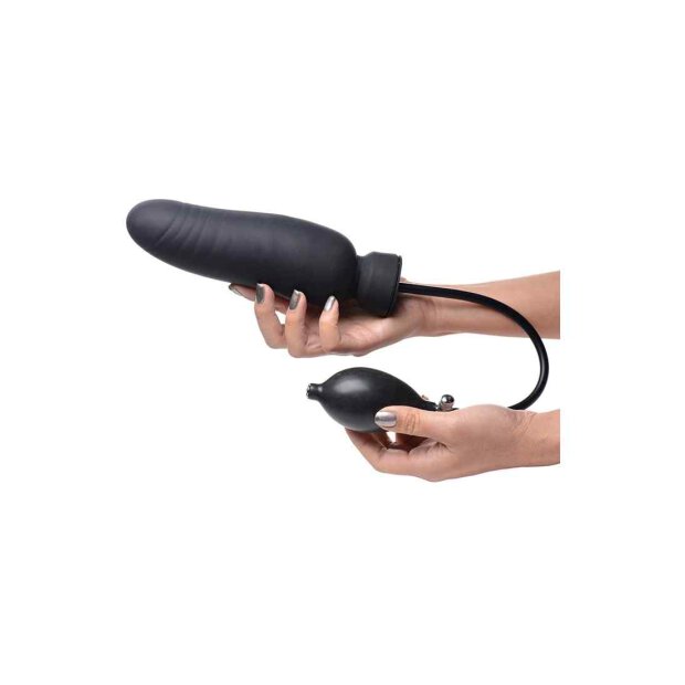 Master Series Dick-Spand Inflatable Silicone Dildo