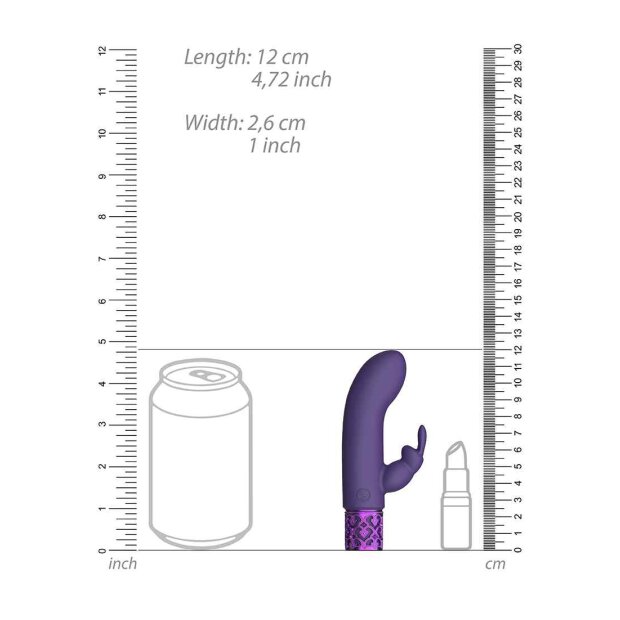 Dazzling Rechargeable Silicone Bullet Purple