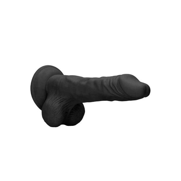 Dong with testicles 8" Black