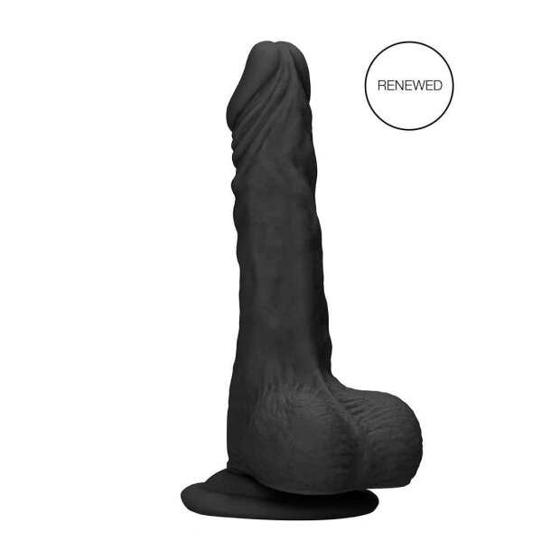 Dong with testicles Black 25,5 cm