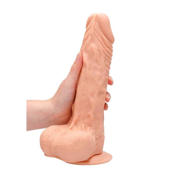 Dong with testicles 10" Flesh