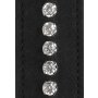 Diamond Studded Wrist Cuffs  - Black