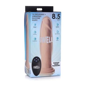 Swell 7X Inflatable & Vibrating 8.5" Silicone Dildo