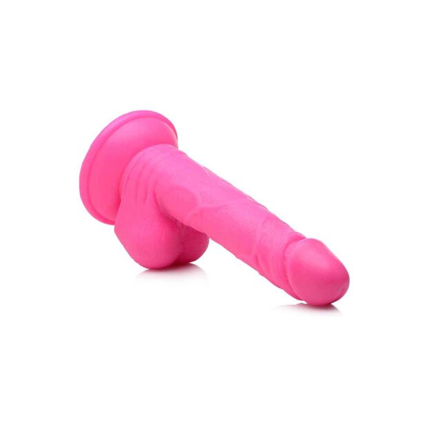 POP Dildo with Balls - Pink 16.5cm