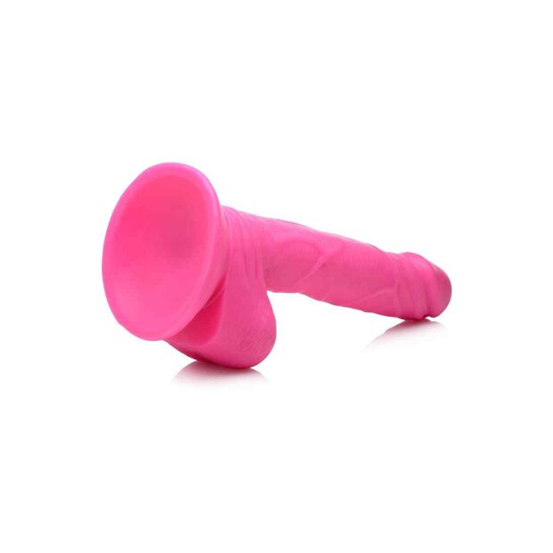 POP Dildo with Balls - Pink 16.5cm