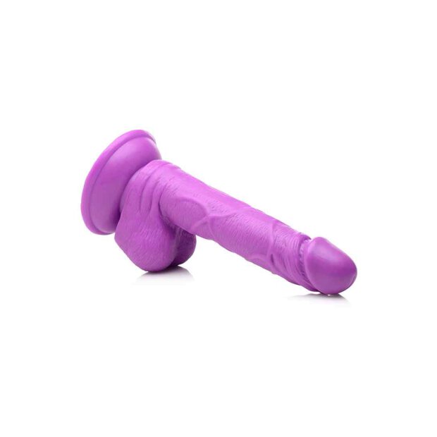 POP 6.5" Dildo with Balls - Purple