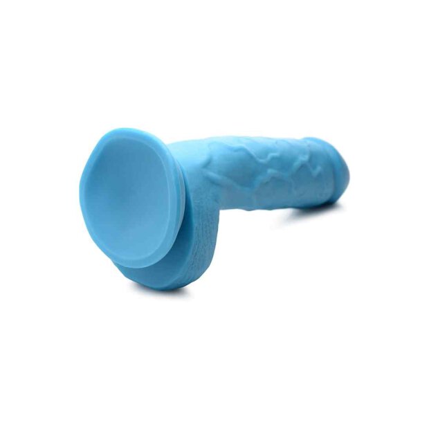 POP 8.25" Dildo with Balls - Blue