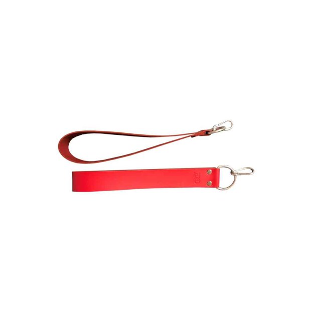 Leather sling loops - Red