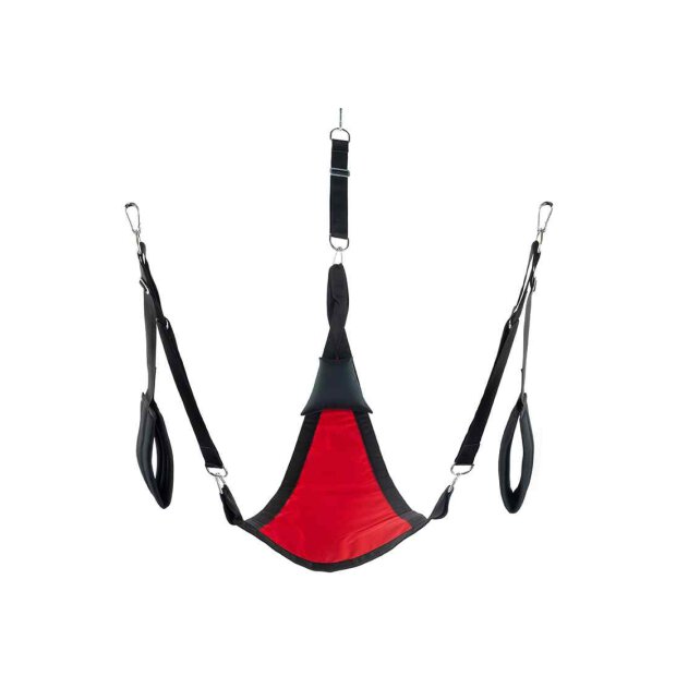 Triangle canvas sling - 3 or 4 points - Full set - Red